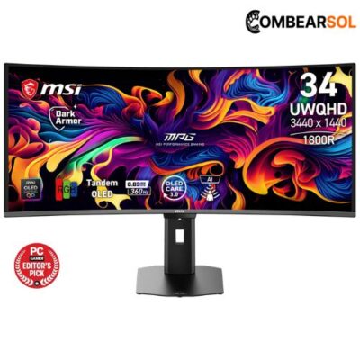 MONITOR MSI MPG 341CQR QD-OLED X36 - 34 QD-OLED UWQHD 2K CURVED 360Hz